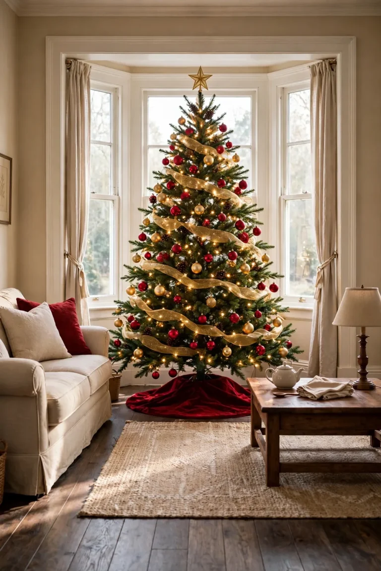 classic-red-gold-christmas-tree